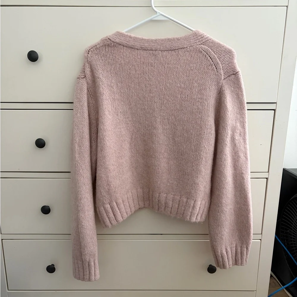 H&M Divided v-neck cardigan pink size XL NWT